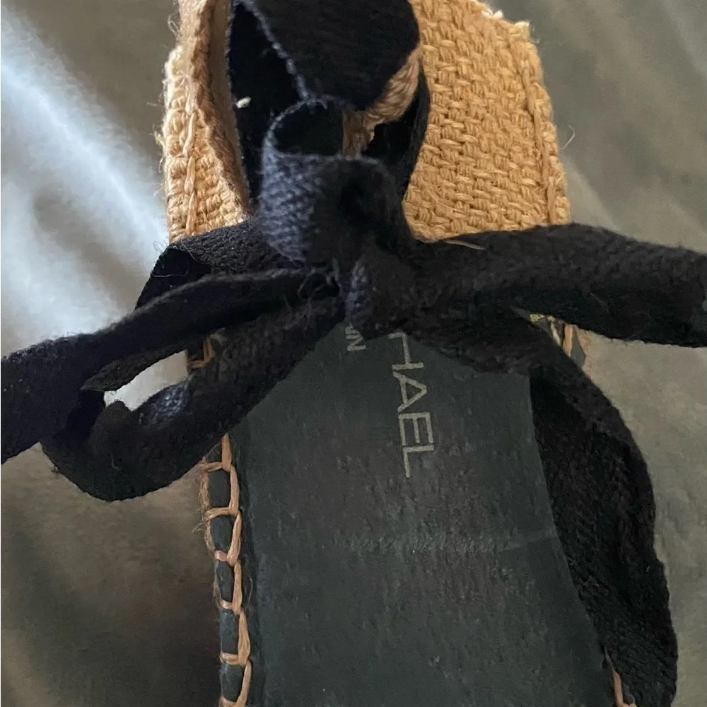 ERIC MICHAEL-unique wedge espadrilles, size 11